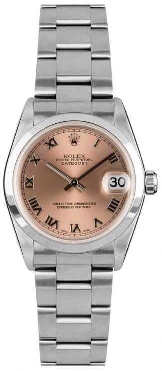 Rolex Datejust 31 Orologio da donna con quadrante rosa in acciaio inossidabile 78240